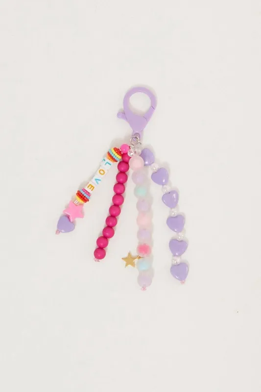 Multi Heart Charm Keyring sold by Ally Fashion