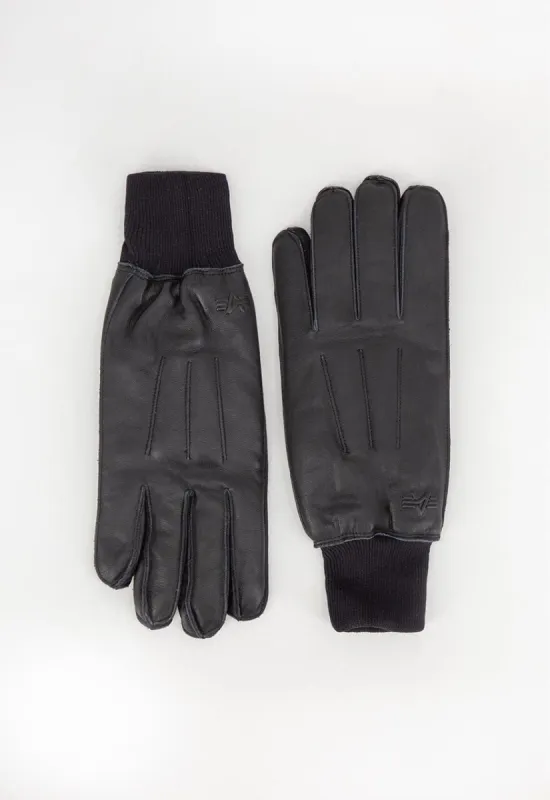 PALACE AVIREX LEATHER GLOVES BLACK | Parallel