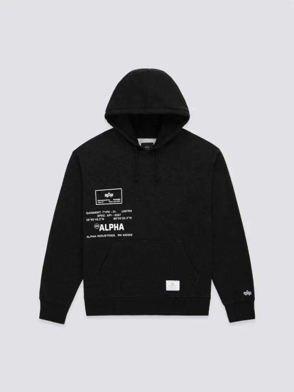 ESSENTIAL SPEC PRINT HOODIE (SEASONAL) sold by Alpha Industries