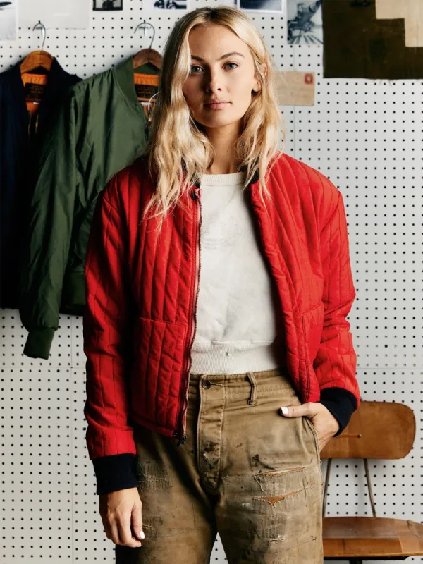 IMOGENE X ALPHA RED BOMBER JACKET sold by Alpha Industries