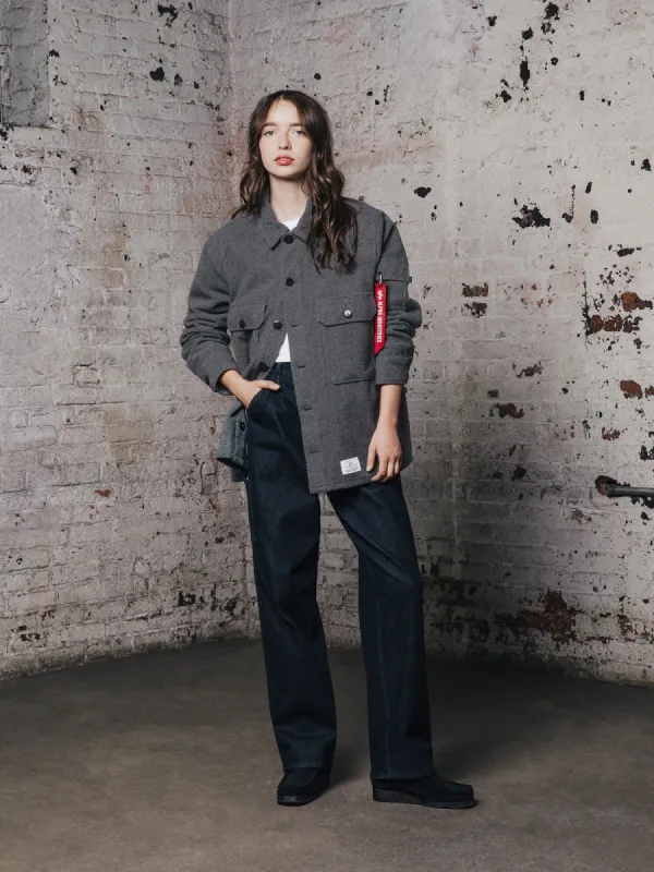 WOOL SHIRT JACKET W sold by Alpha Industries