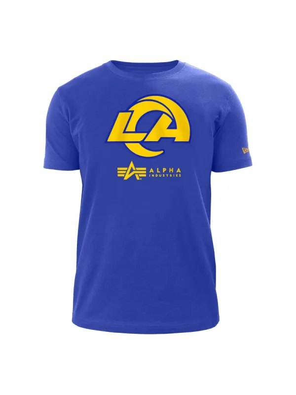 LOS ANGELES RAMS X ALPHA X NEW ERA T-SHIRT sold by Alpha Industries