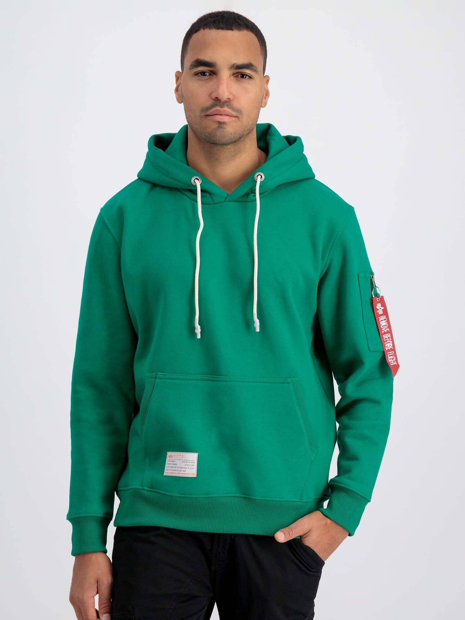 RECYCLED LABEL HOODIE sold by Alpha Industries
