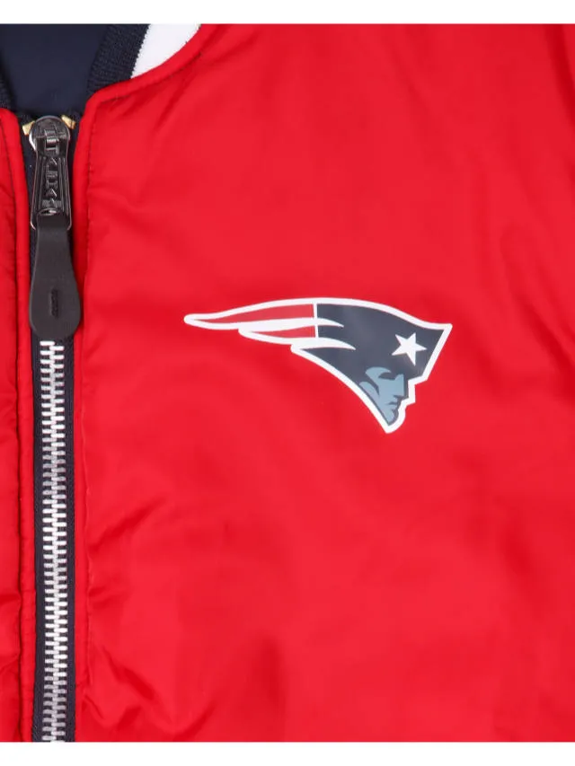 NEW ENGLAND PATRIOTS X ALPHA X NEW ERA MA-1 BOMBER JACKET (BLUE-RED) sold by Alpha Industries product image thumbnail 2