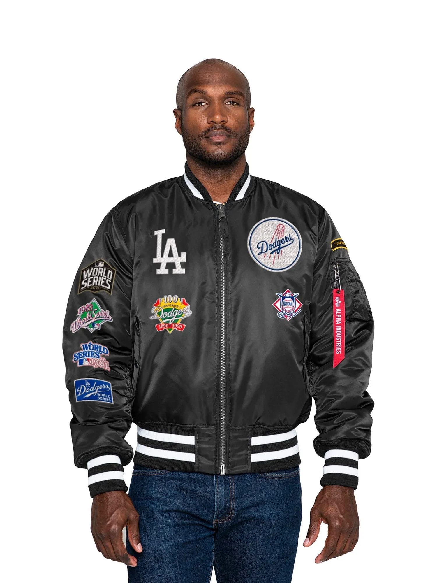 LOS ANGELES DODGERS X ALPHA X NEW ERA MA-1 BOMBER JACKET sold by Alpha Industries product image thumbnail 2