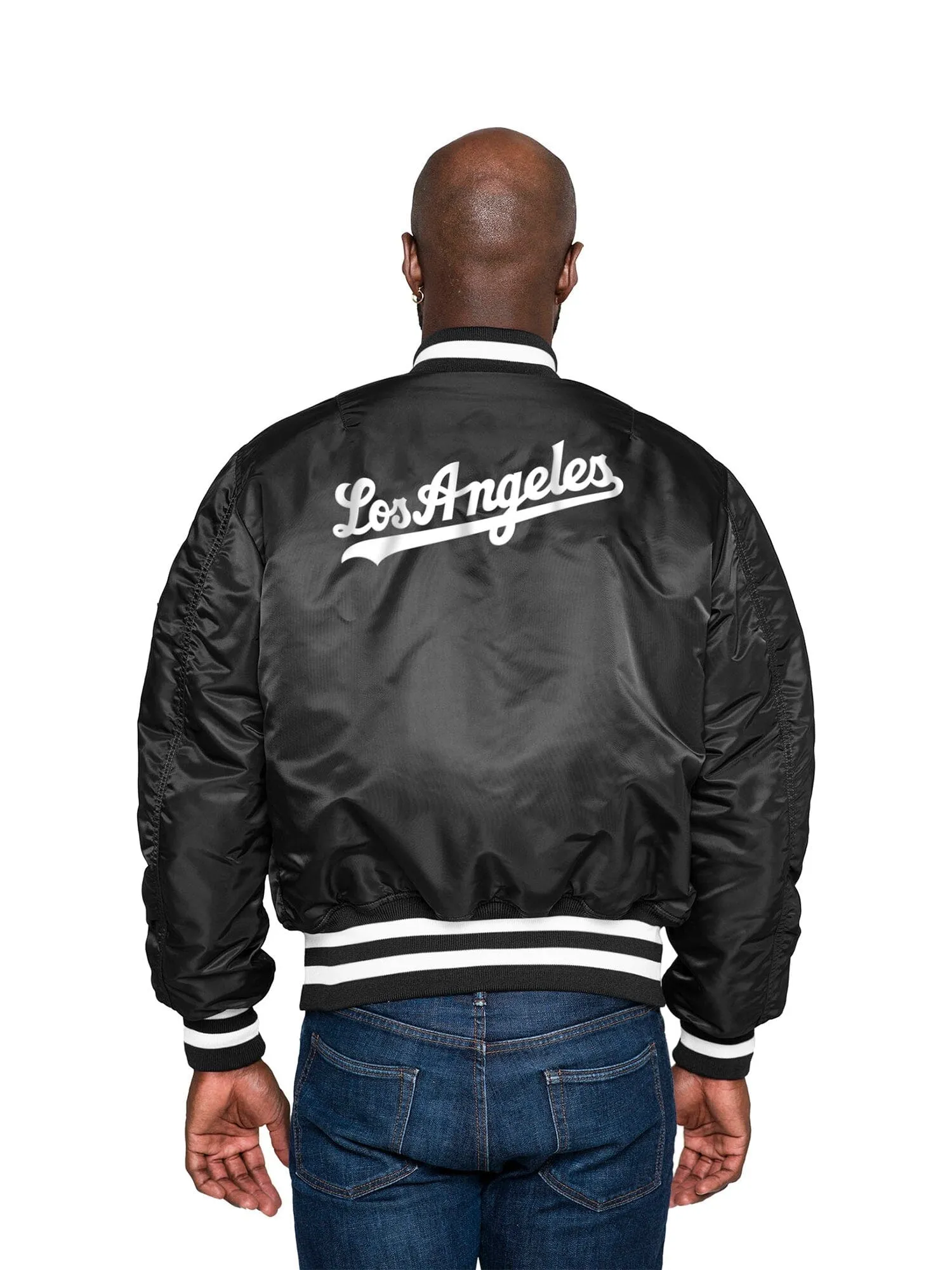 LOS ANGELES DODGERS X ALPHA X NEW ERA MA-1 BOMBER JACKET sold by Alpha Industries product image thumbnail 3