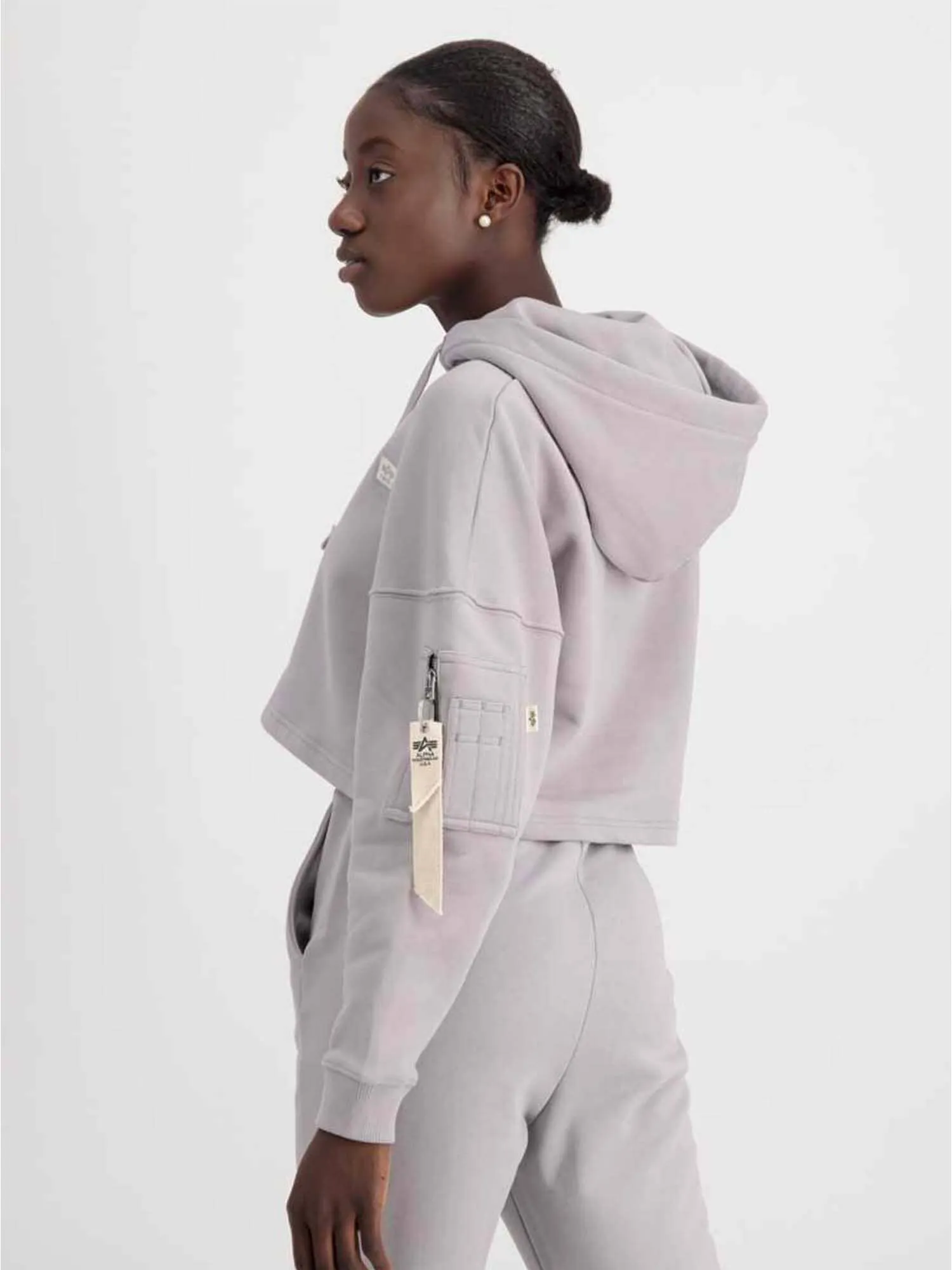 ORGANICS CROPPED HOODIE W sold by Alpha Industries product image thumbnail 4