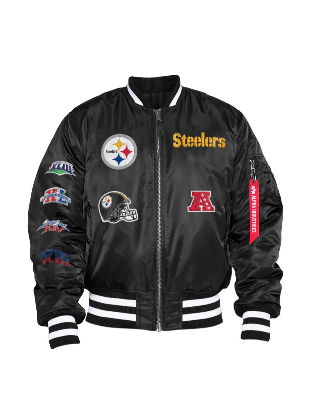 PITTSBURGH STEELERS X ALPHA X NEW ERA MA-1 BOMBER JACKET sold by Alpha Industries