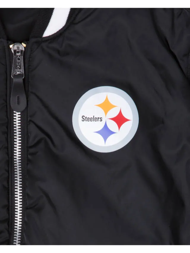 PITTSBURGH STEELERS X ALPHA X NEW ERA MA-1 BOMBER JACKET sold by Alpha Industries product image thumbnail 2