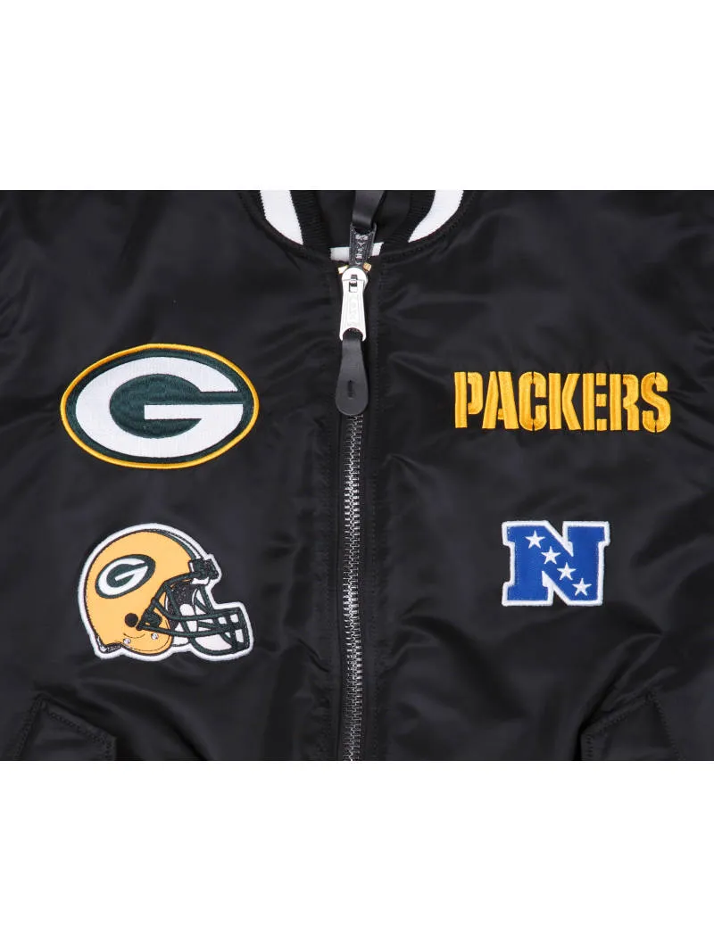 GREEN BAY PACKERS X ALPHA X NEW ERA MA-1 BOMBER JACKET sold by Alpha Industries product image thumbnail 3