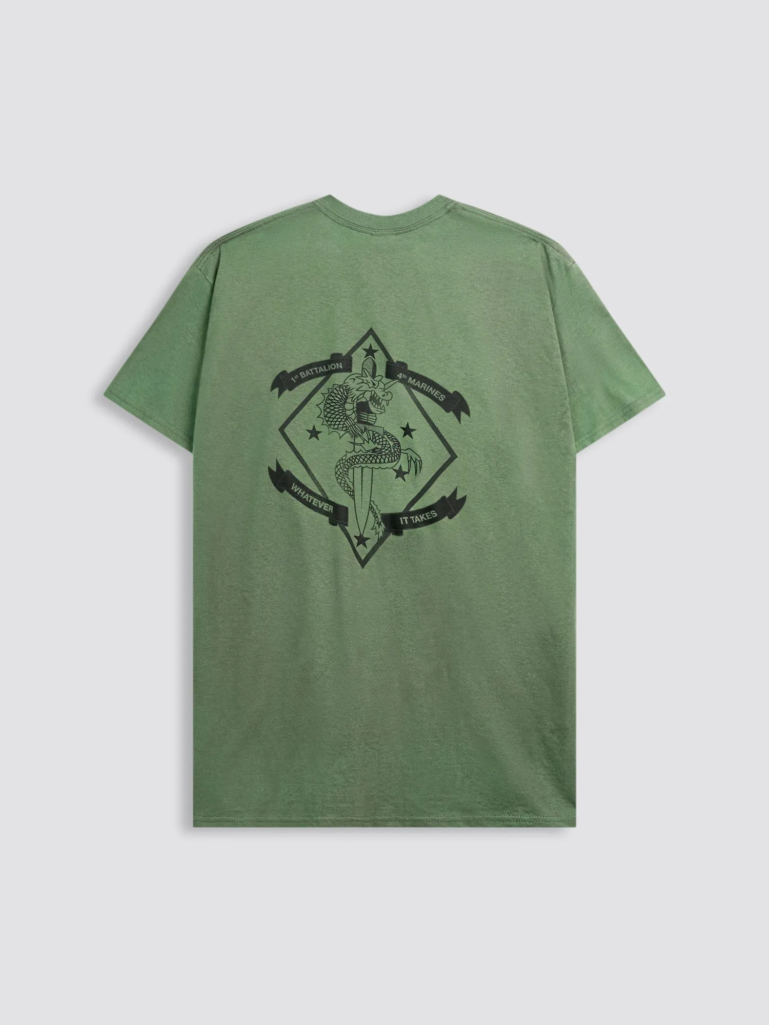 USMC 4TH MARINES T-SHIRT sold by Alpha Industries product image thumbnail 2