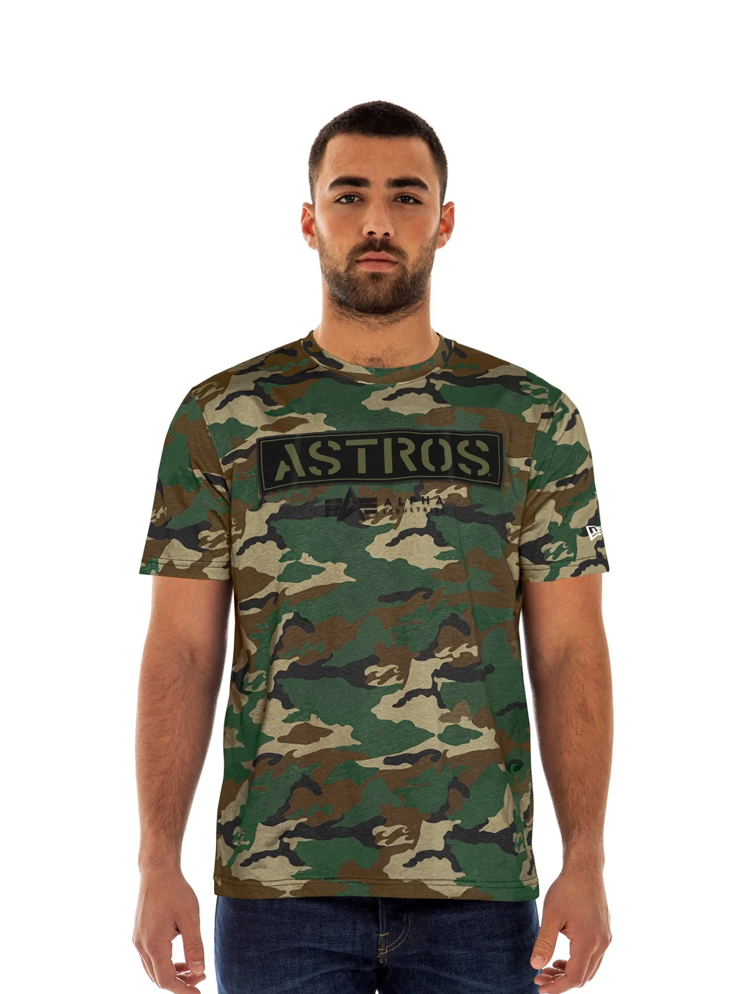 HOUSTON ASTROS X ALPHA X NEW ERA CAMO T-SHIRT sold by Alpha Industries product image thumbnail 3