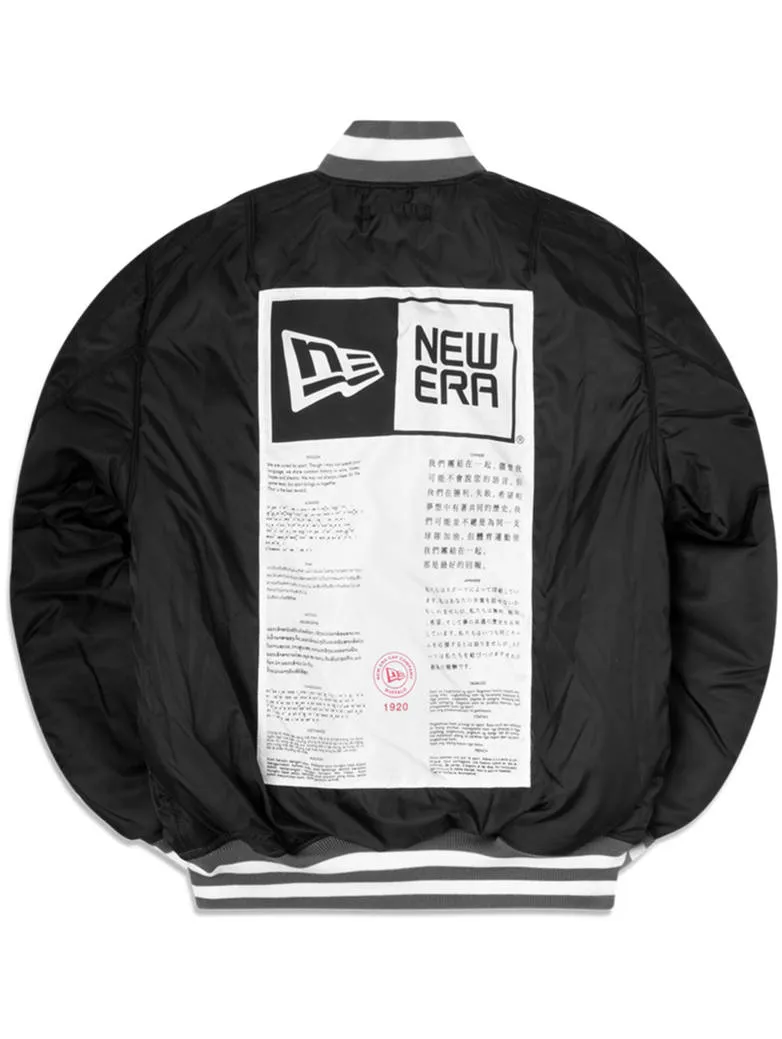 NEW ENGLAND PATRIOTS X ALPHA X NEW ERA MA-1 BOMBER JACKET (GRAY-BLACK) sold by Alpha Industries product image thumbnail 5