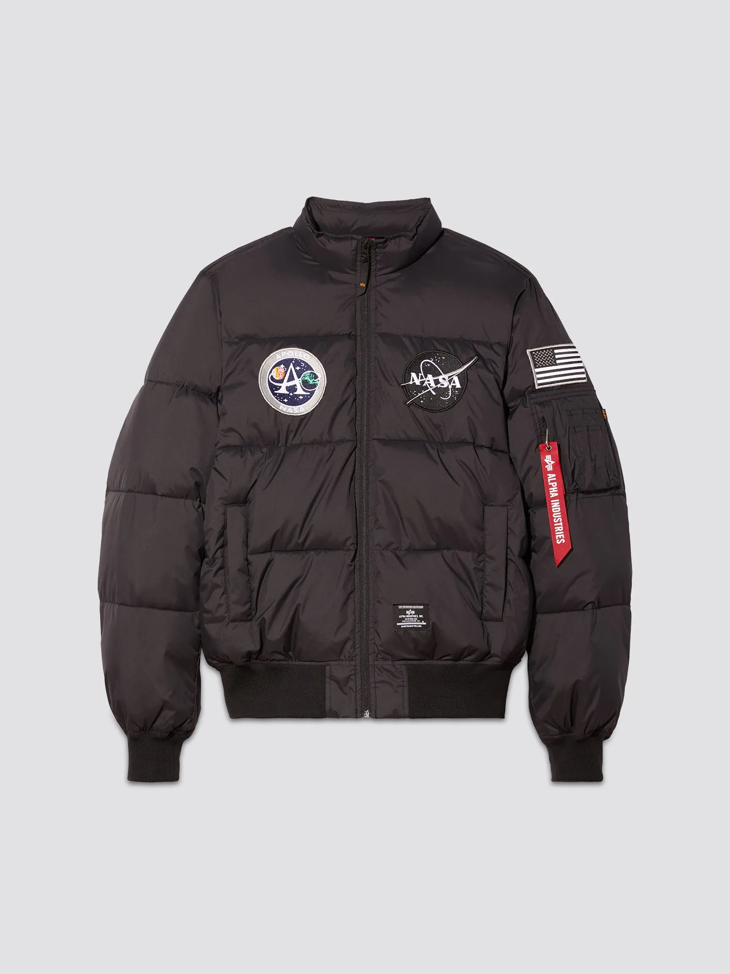 MAN ON THE MOON MA-1 QUILTED BOMBER JACKET sold by Alpha Industries