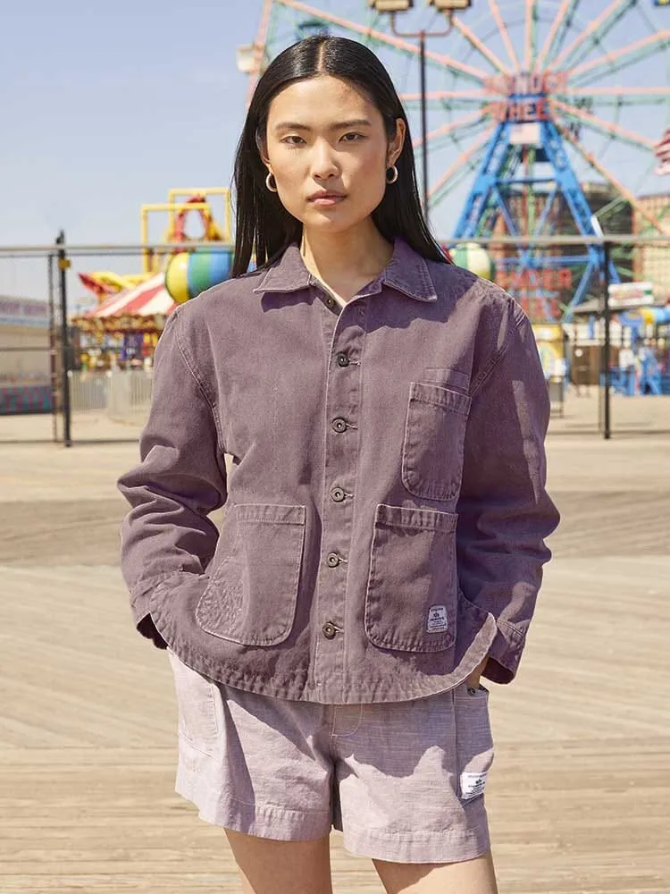 WOMEN'S CANVAS CHORE COAT - CLASSIC BUTTON-DOWN sold by Alpha Industries product image thumbnail 2