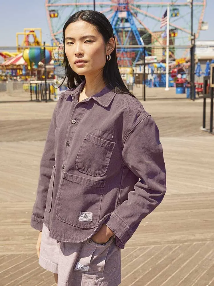 WOMEN'S CANVAS CHORE COAT - CLASSIC BUTTON-DOWN sold by Alpha Industries product image thumbnail 3