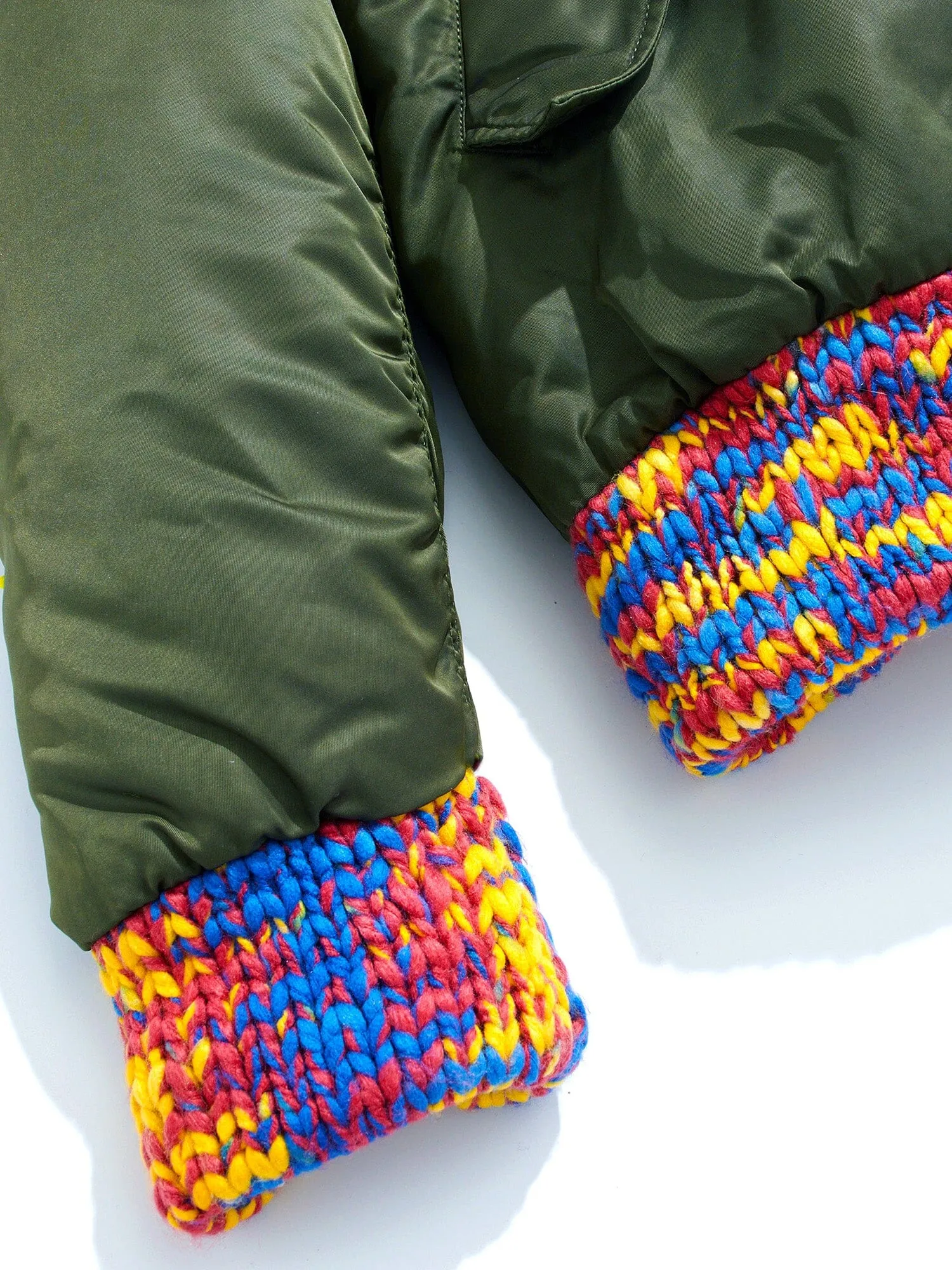 AWAKE X ALPHA MA-1 KNIT TRIMMED WASHED BOMBER JACKET sold by Alpha Industries product image thumbnail 4