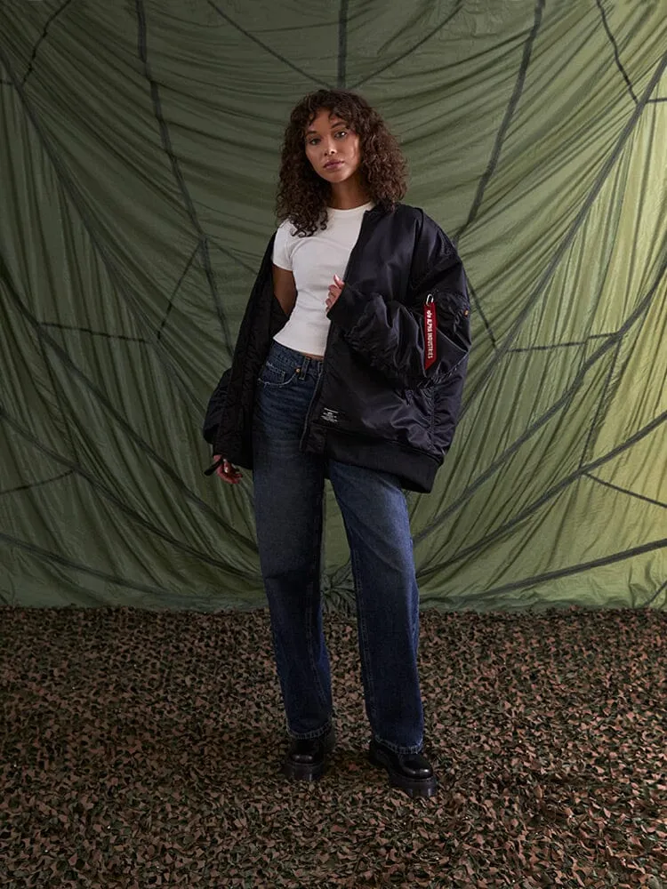 WOMEN'S OVERSIZED MA-1 MOD BOMBER JACKET sold by Alpha Industries product image thumbnail 5