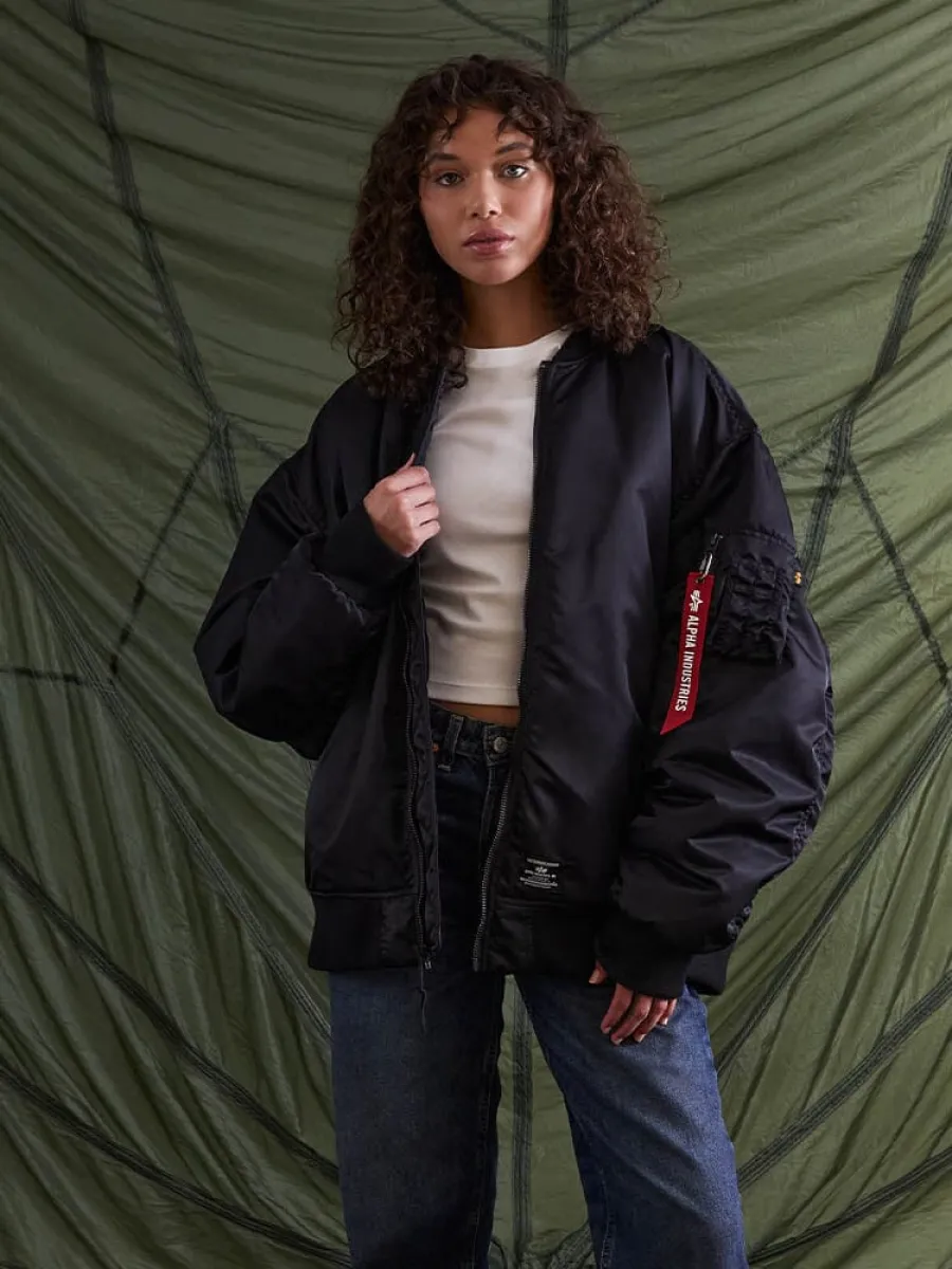 WOMEN'S OVERSIZED MA-1 MOD BOMBER JACKET | Parallel