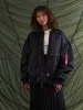 WOMEN'S OVERSIZED MA-1 MOD BOMBER JACKET sold by Alpha Industries