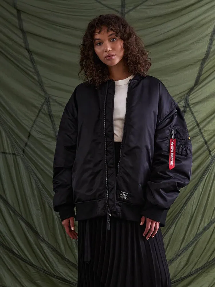 WOMEN'S OVERSIZED MA-1 MOD BOMBER JACKET sold by Alpha Industries product image thumbnail 3