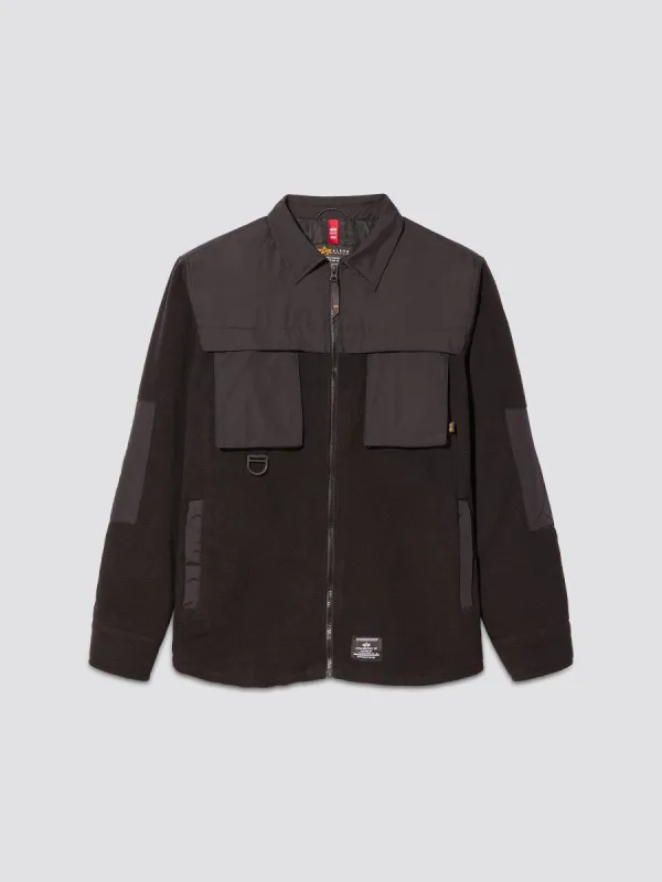 MIXED MEDIA FLEECE SHIRT JACKET sold by Alpha Industries
