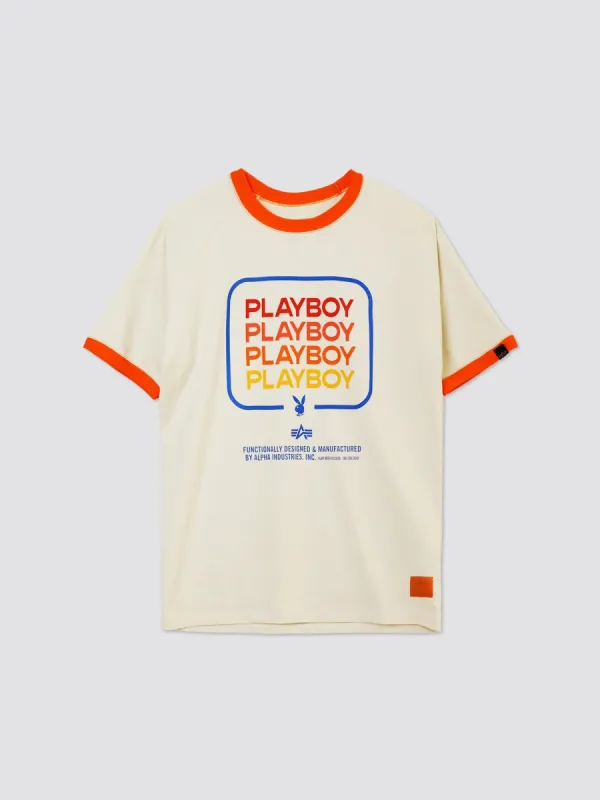 PLAYBOY MULTI STACK RINGER TEE made by Alpha Industries
