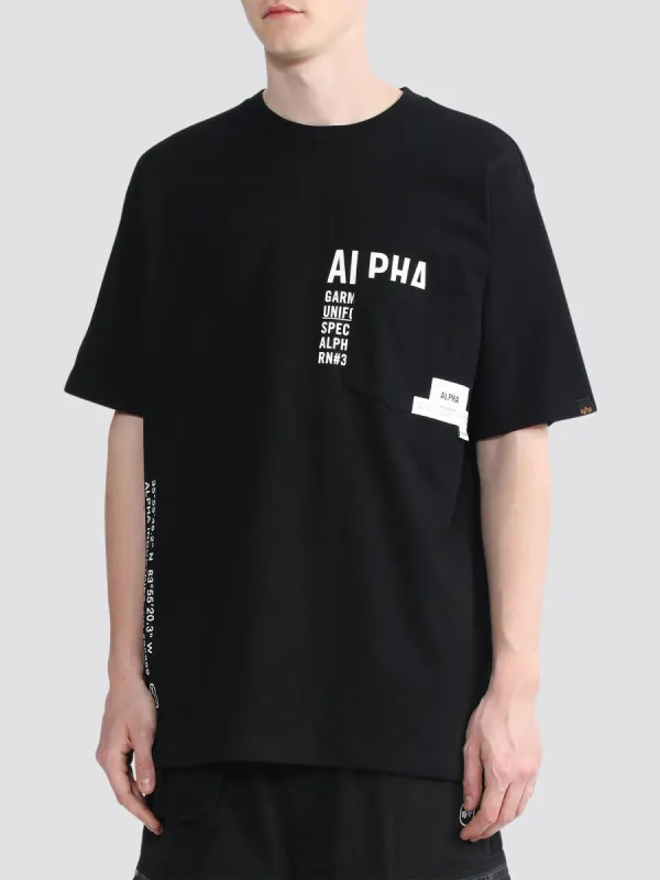 UNFRM SHORT SLEEVE GRAPHIC POCKET TEE sold by Alpha Industries
