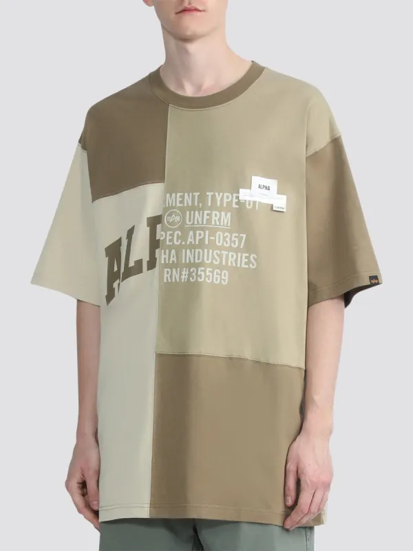 UNFRM SHORT SLEEVE PATCHWORK TEE sold by Alpha Industries