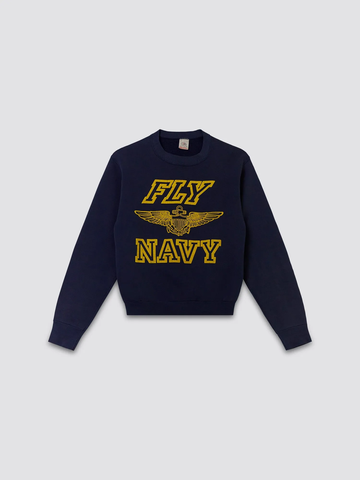 VINTAGE US NAVY '80S FLY NAVY SWEATSHIRT sold by Alpha Industries