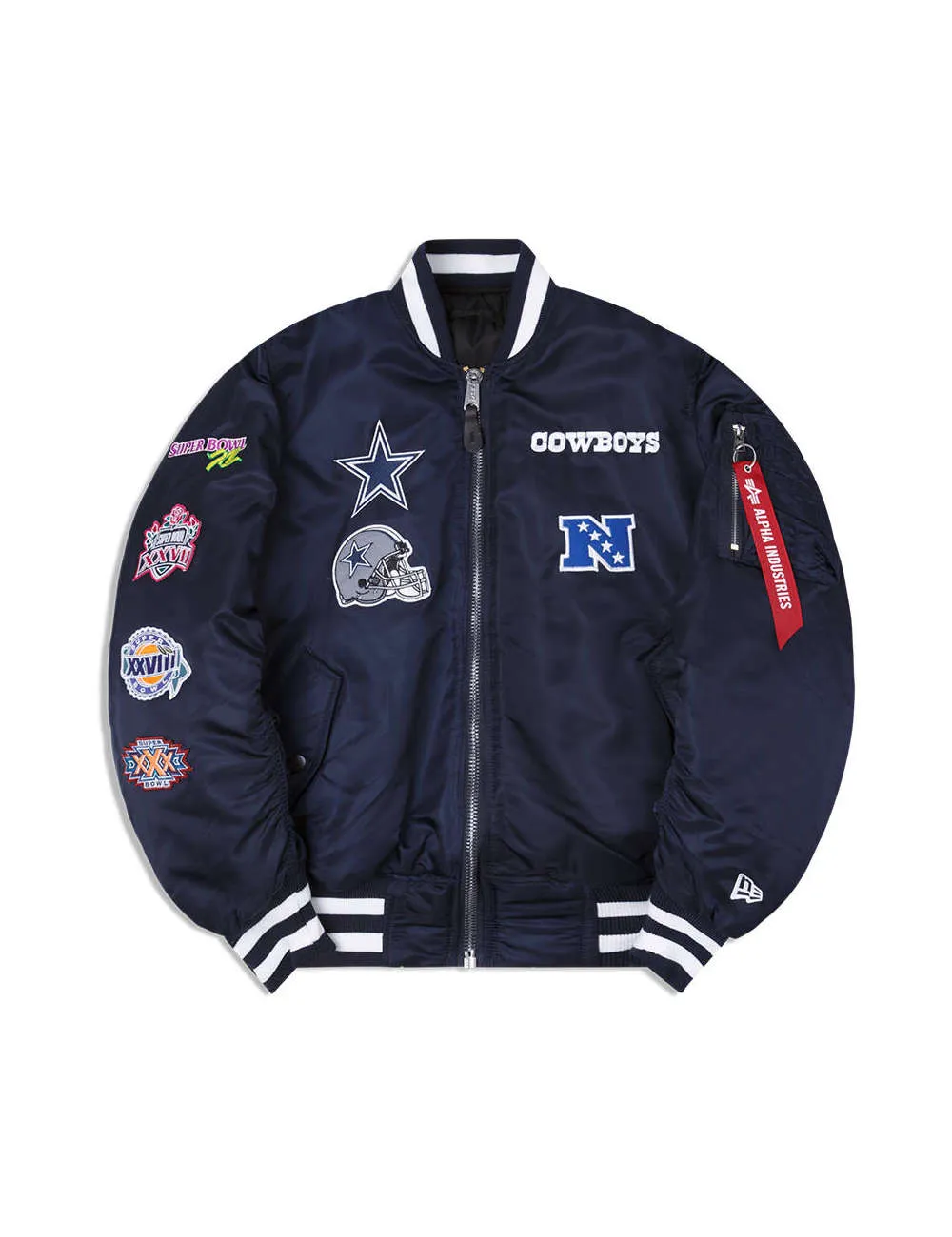 DALLAS COWBOYS X ALPHA X NEW ERA MA-1 BOMBER JACKET sold by Alpha Industries