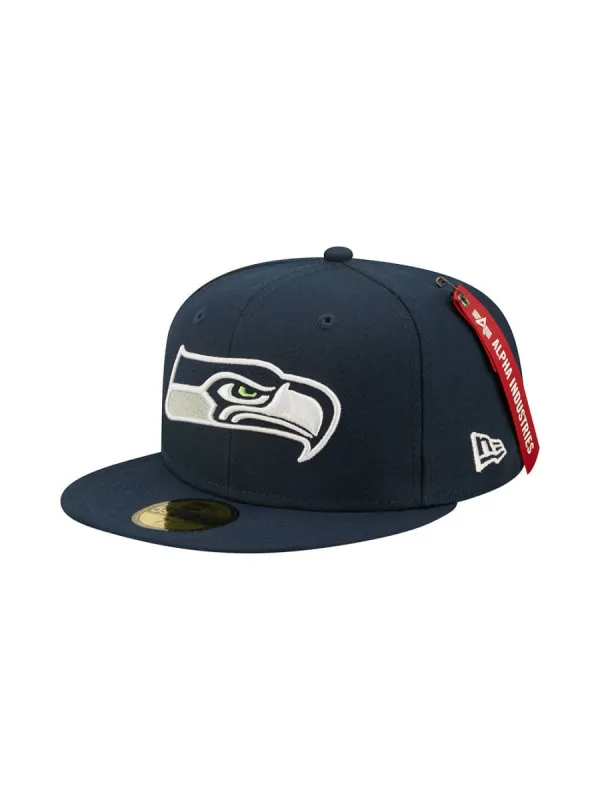 SEATTLE SEAHAWKS X ALPHA X NEW ERA 59FIFTY FITTED CAP sold by Alpha Industries