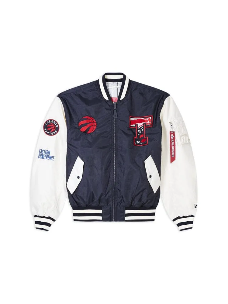 TORONTO RAPTORS X ALPHA X NEW ERA L-2B BOMBER JACKET sold by Alpha Industries
