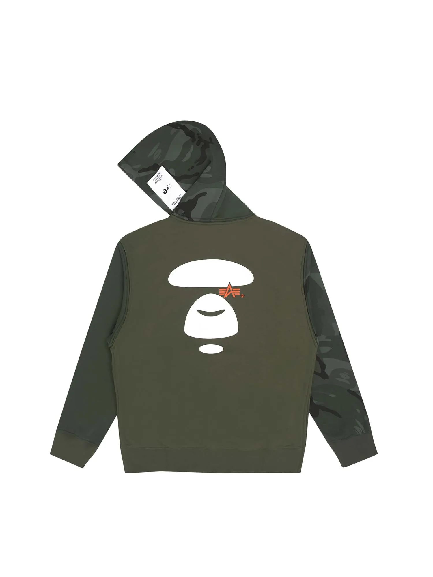 AAPE X ALPHA MIXED MEDIA HOODIE sold by Alpha Industries product image thumbnail 3