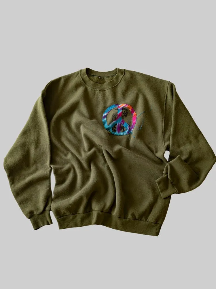TRANSNOMADICA X ALPHA UPCYCLED USMC SWEATSHIRT sold by Alpha Industries
