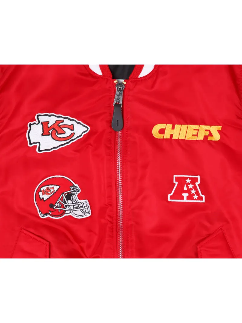 KANSAS CHIEFS X ALPHA X NEW ERA MA-1 BOMBER JACKET sold by Alpha Industries product image thumbnail 3