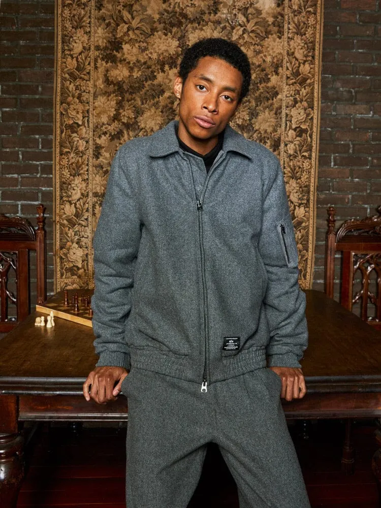 WOOL HARRINGTON BOMBER JACKET sold by Alpha Industries product image thumbnail 2