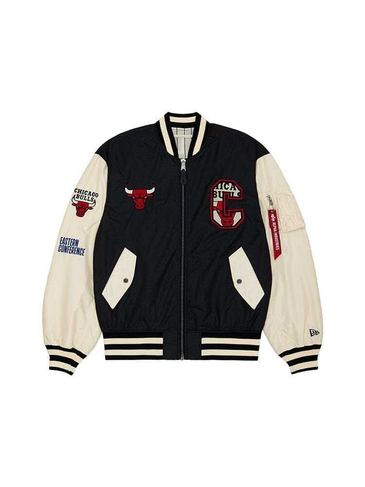 CHICAGO BULLS X ALPHA X NEW ERA L-2B BOMBER JACKET sold by Alpha Industries