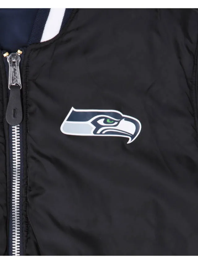 SEATTLE SEAHAWKS X ALPHA X NEW ERA MA-1 BOMBER JACKET sold by Alpha Industries product image thumbnail 2