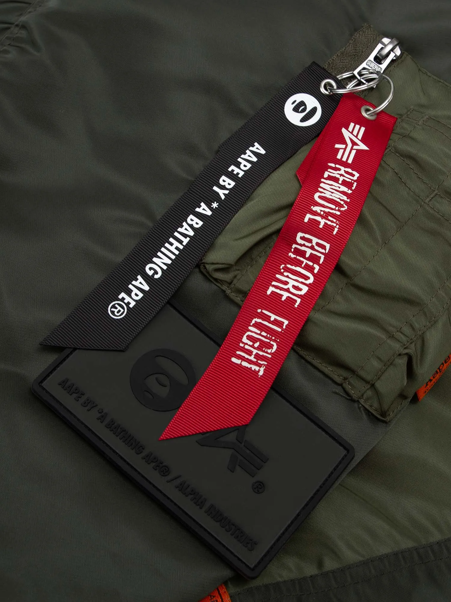 AAPE X ALPHA REVERSIBLE MA-1 QUILTED JACKET sold by Alpha Industries product image thumbnail 4