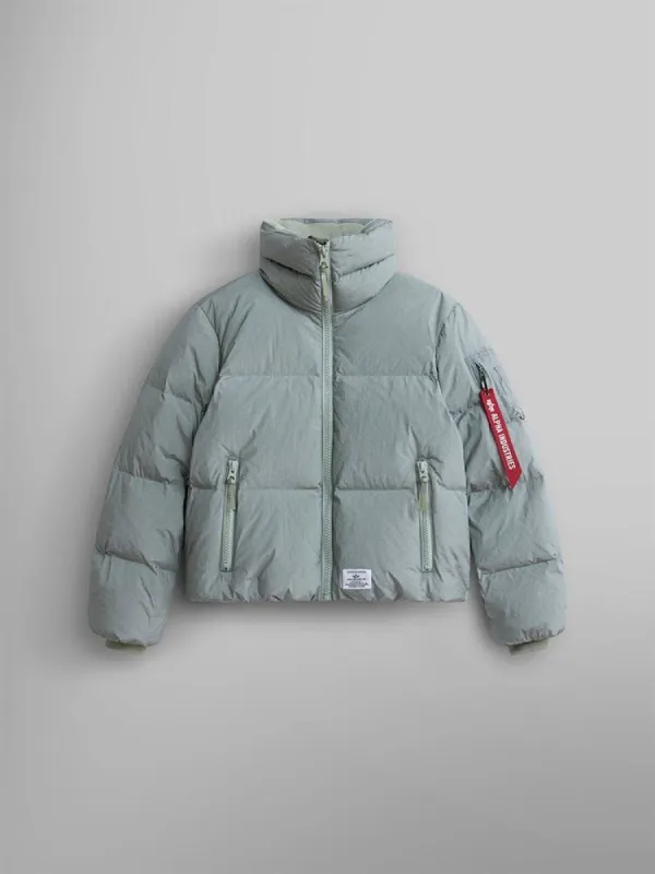 【SATIIIZ】Deloro Puffer Short Padding Etro // Down Graphic Puffer Jacket – VSP Consignment