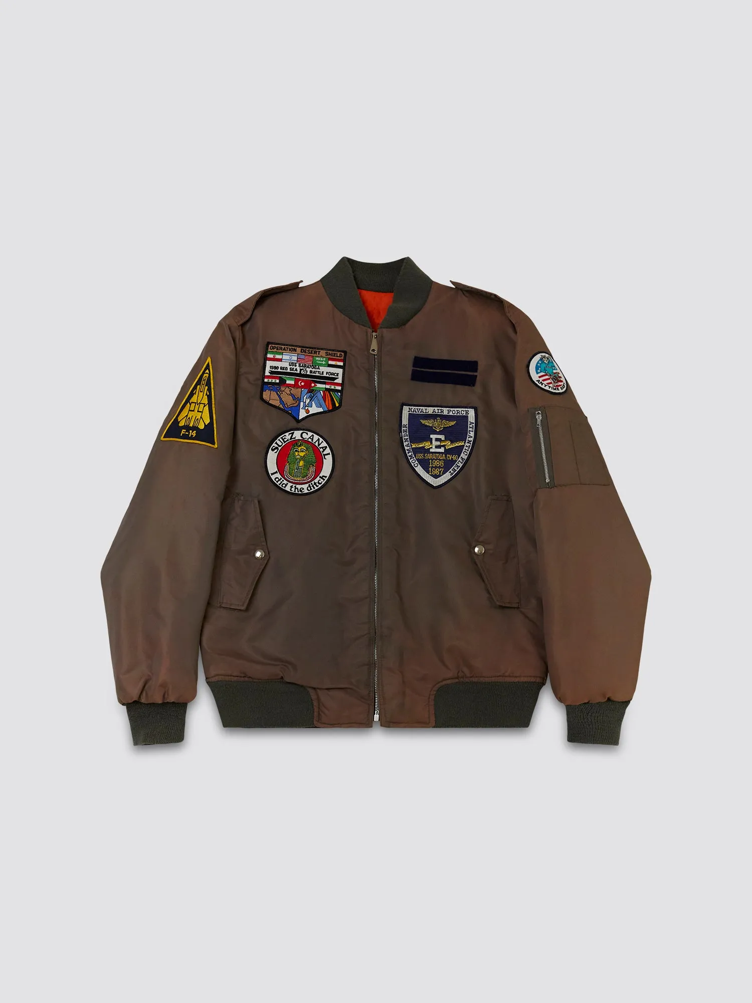 VINTAGE US NAVY '90S CARRIER FLIGHT DECK JACKET sold by Alpha Industries