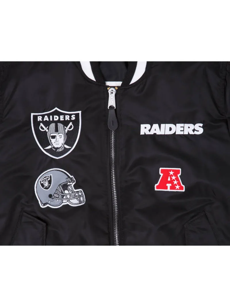 LAS VEGAS RAIDERS X ALPHA X NEW ERA MA-1 BOMBER JACKET sold by Alpha Industries product image thumbnail 2