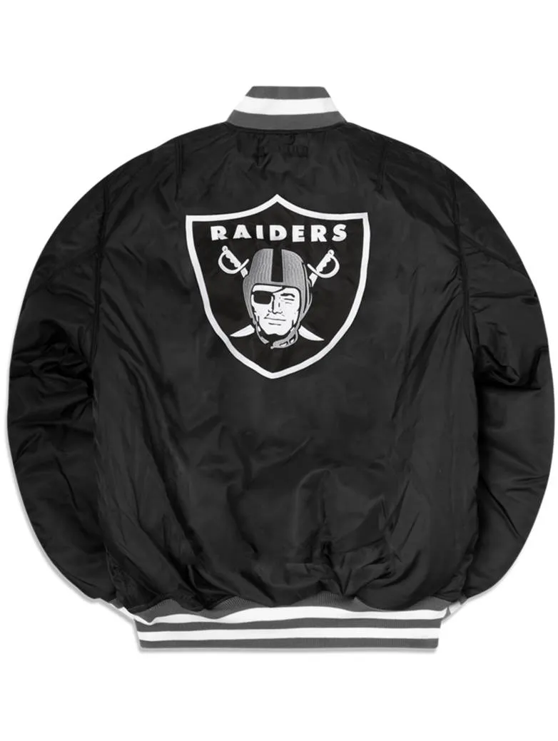 LAS VEGAS RAIDERS X ALPHA X NEW ERA MA-1 BOMBER JACKET sold by Alpha Industries product image thumbnail 5