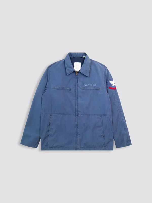 US NAVY 1970's BLUE UTILITY DECK JACKET sold by Alpha Industries