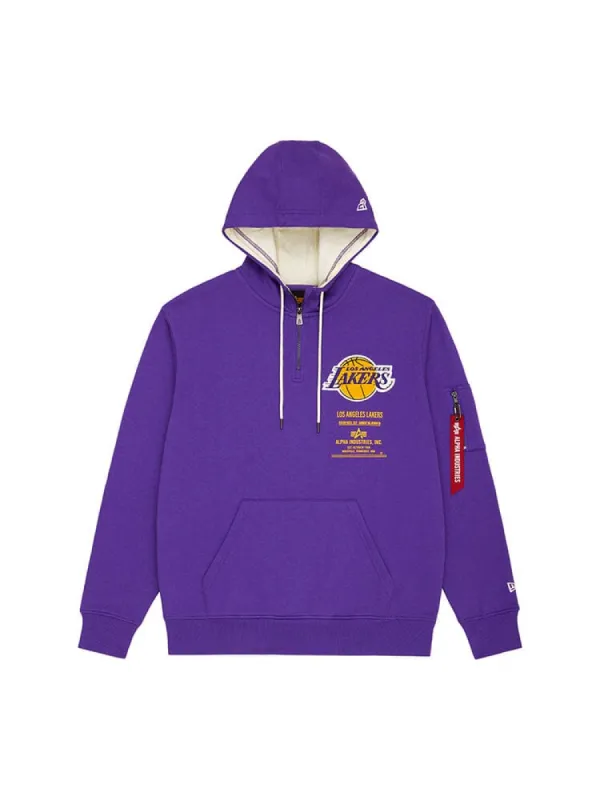LOS ANGELES LAKERS X ALPHA X NEW ERA HOODIE sold by Alpha Industries