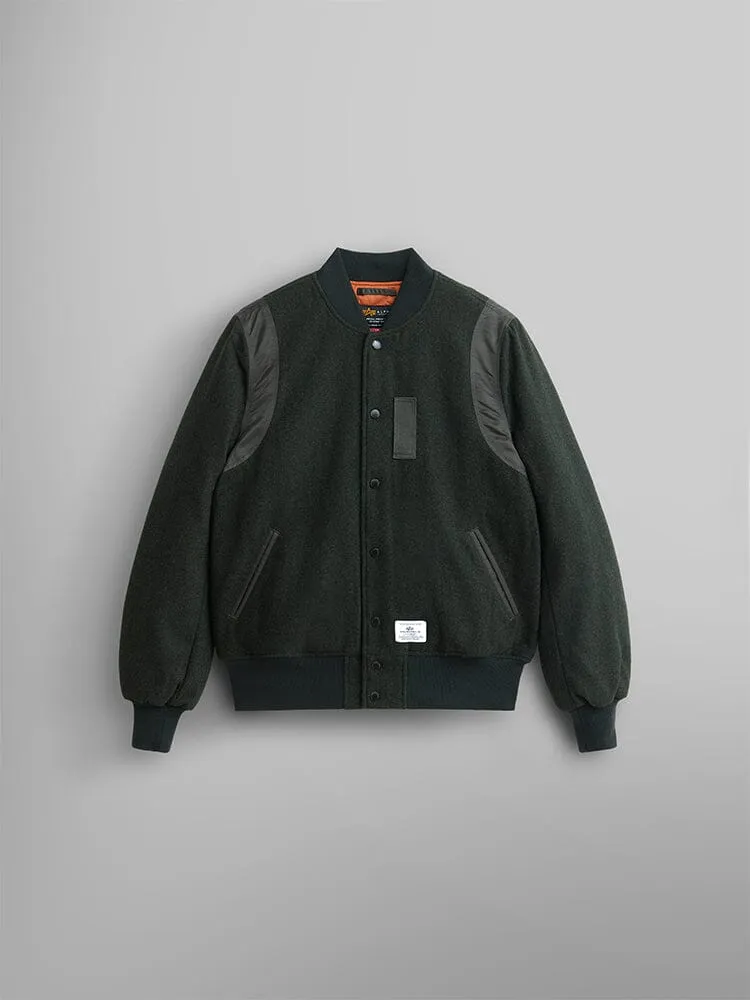 WOOL VARSITY BOMBER JACKET GEN II (REPLICA BLUE) sold by Alpha Industries