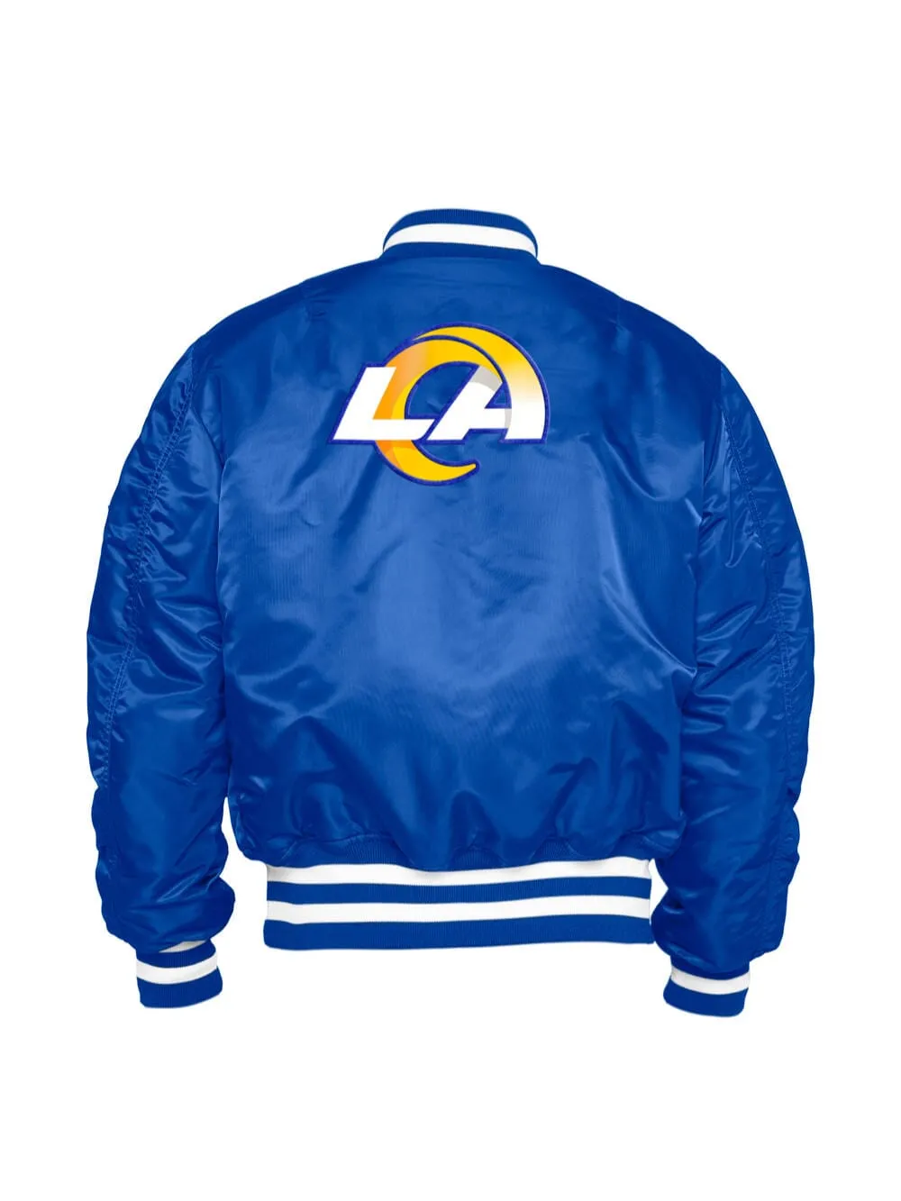 LOS ANGELES RAMS X ALPHA X NEW ERA MA-1 BOMBER JACKET sold by Alpha Industries product image thumbnail 2
