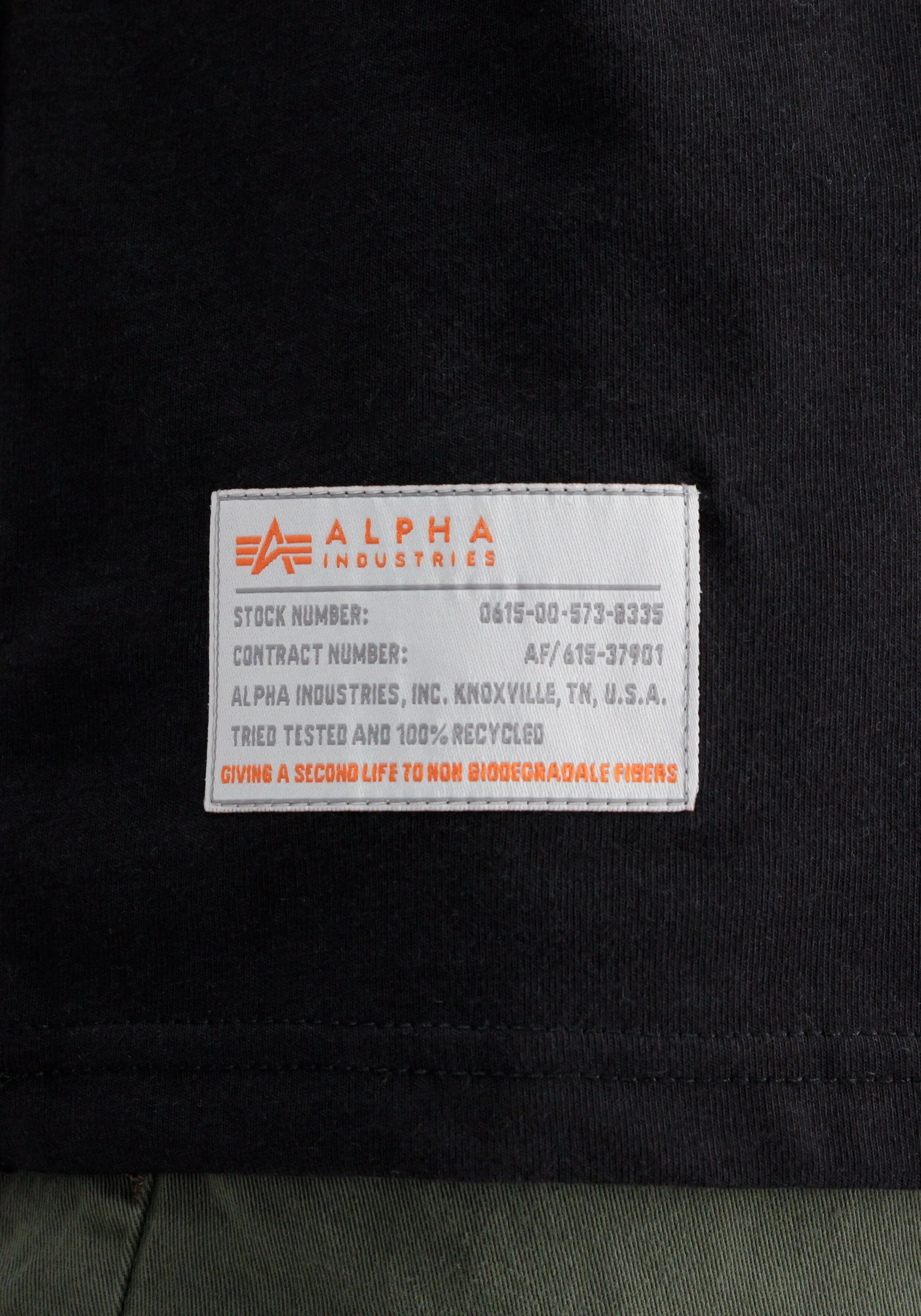 RECYCLED LABEL TEE sold by Alpha Industries product image thumbnail 4