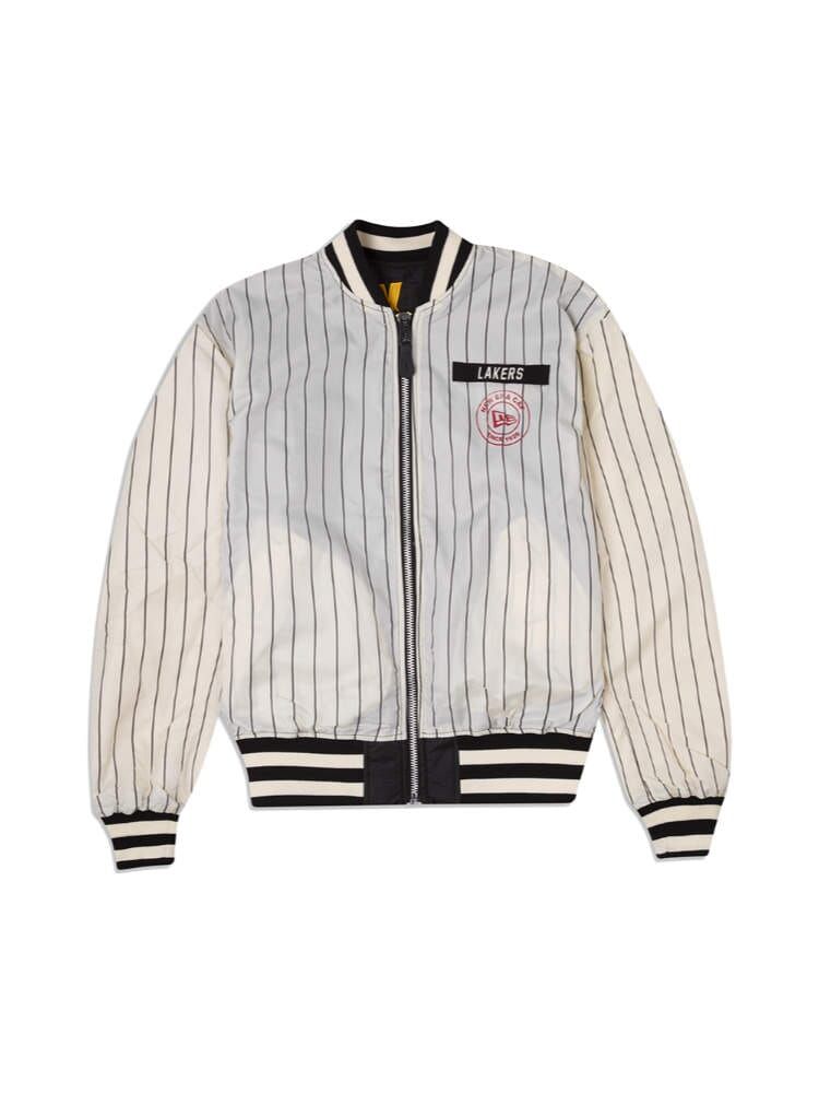 LOS ANGELES LAKERS X ALPHA X NEW ERA L-2B BOMBER JACKET sold by Alpha Industries product image thumbnail 8